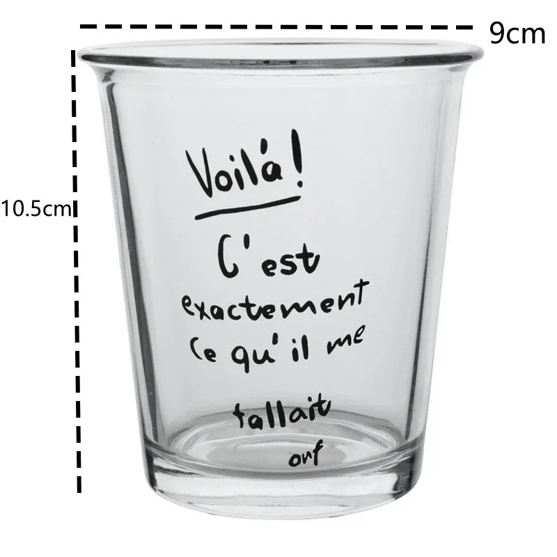 320ML Transparent Glass Korean Ins Style American Iced Latte Coffee Milk Juice Beverage Black Tea Cup Cocktail Glassware Gift Oasis Select