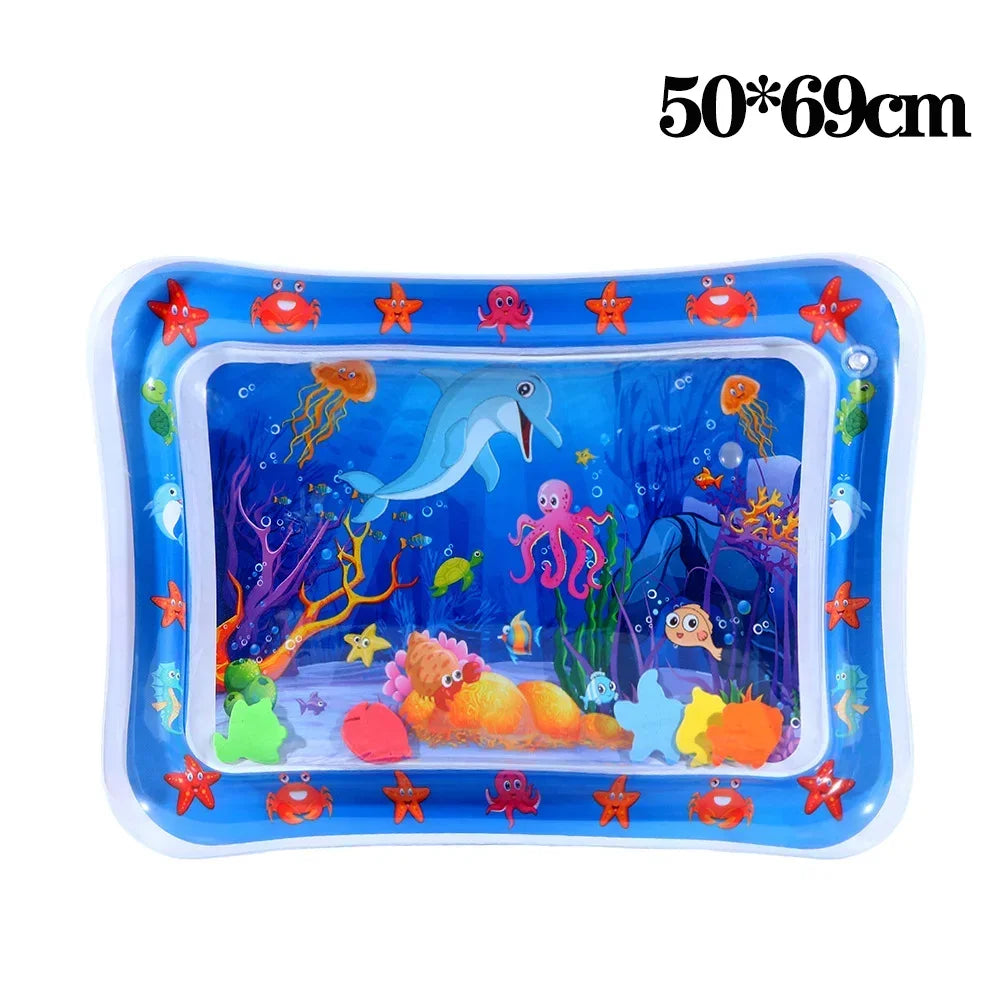 Pet Water Sensory Play Mat for Cats and Dogs Thickened Cooling Pad Interactive Self Play Toy for Pets Summer Indoor Activity Oasis Select Style A 1PC