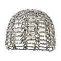 Y2K Sequined Crochet Beanie – Fishnet Pullover Hat for Women
