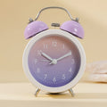 High Appearance Desktop Clock Ins for Elementary School Alarm Clock Girls Ornament Children Wake-up Tool Gradient Oasis Select purple