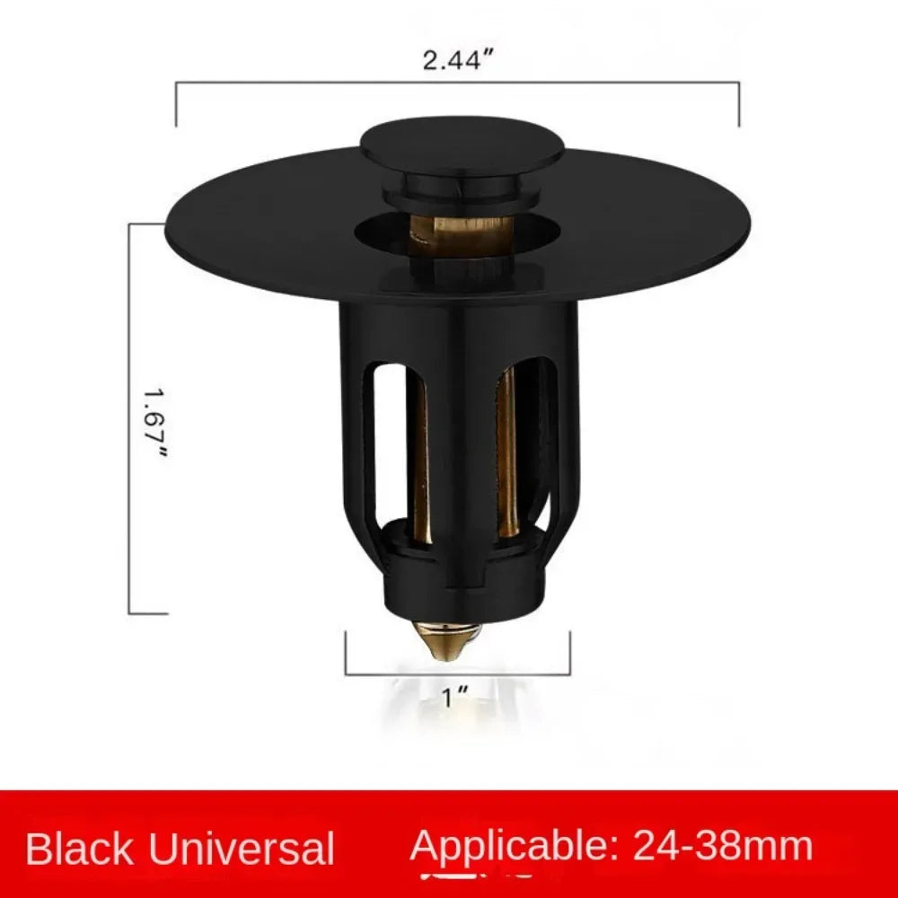 With Anti-clogging Basket Wash Basin Bounce Drain Filter Hair Catcher Universal Sink Drain Stopper Sink Pop-Up Drain Plug Oasis Select
