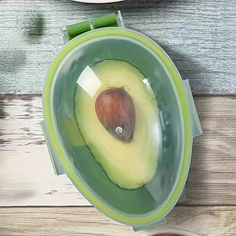Reusable Avocado Keeper Storage Container - Plastic Flip Top Fresh Pod for Avocado Kitchen Storage Box Kitchen Accessories Oasis Select