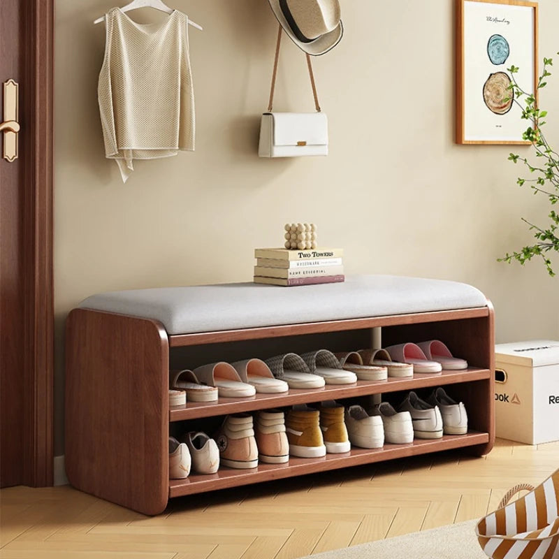 The shoe cabinet changing stool at home, the shoe rack, and the seat stool are integrated into the door. Long strip shoe stool Oasis Select