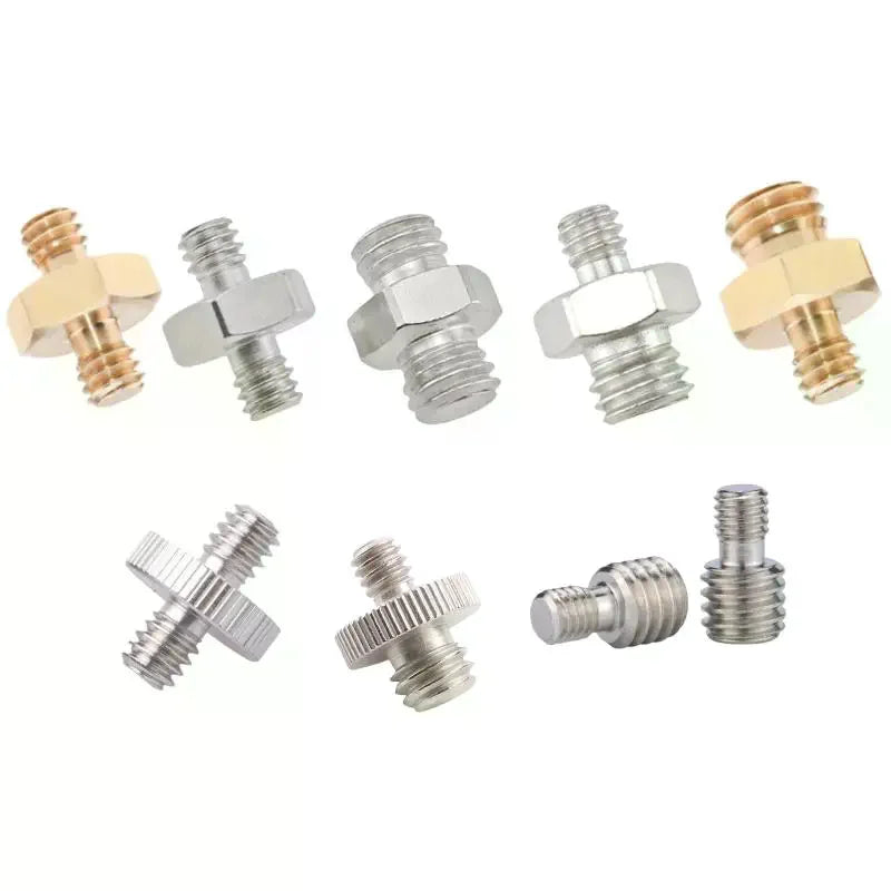 1/4" to 3/8" Male Tripod Screw Mount Adapter | Metal Camera