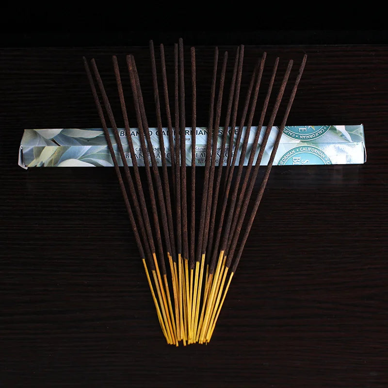 Fragrance 6 Boxes White Sage Lavender Incense Sticks Palo Santo Scents for Home Sandalwood Indian Incense Jasmine Home Fragrance Oasis Select