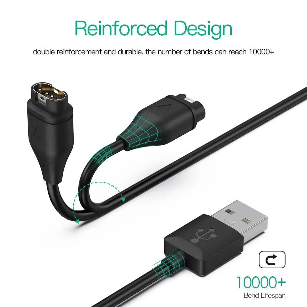 Garmin Charger Cable – Fenix 8/7/6, Forerunner, Venu, Vivoactive Smartwatch Charging Cable Oasis Select