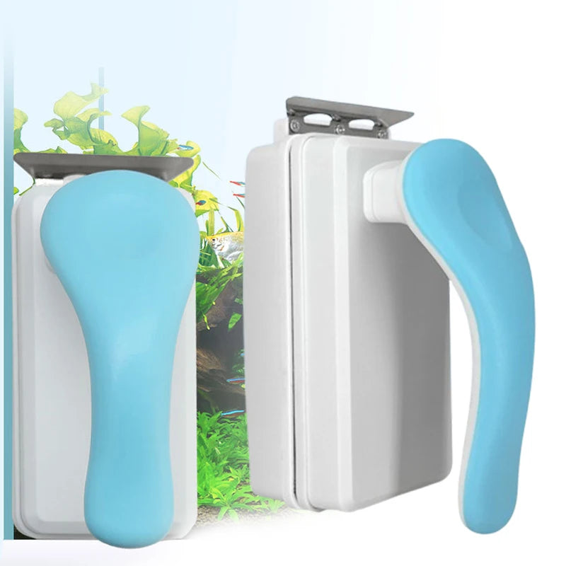 Aquarium Glass Fish Tank Algae Scraper Cleaner Strong Magnetic Floating Clean Brush Fish Tank Scrapers Window Cleaner Tools Oasis Select