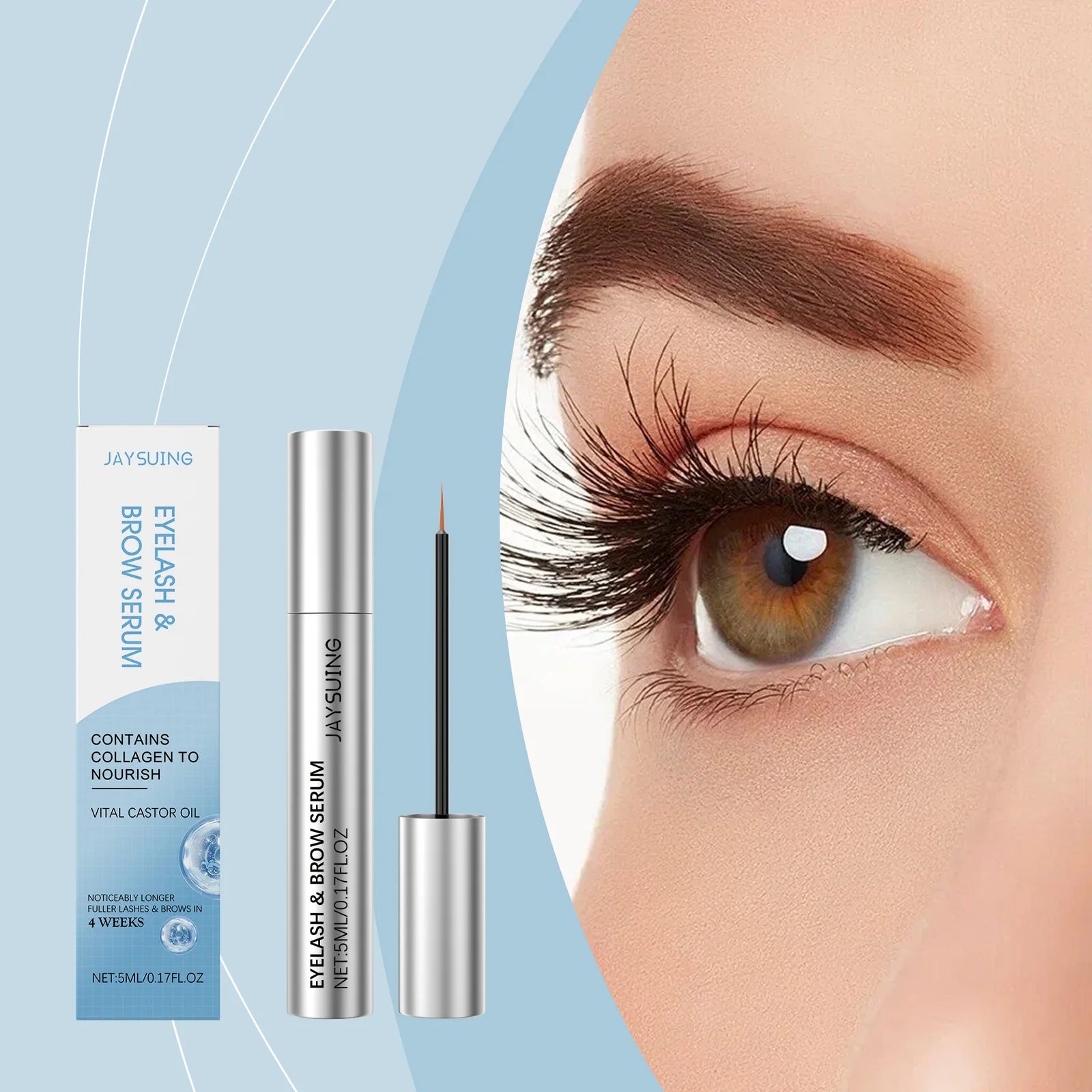 Eyelash Growth Serum Natural Ingredient Thicker Curling Lashes Lengthening Lifting Nourishing Moisturize Eyebrows Enhancer Serum Oasis Select