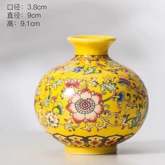 Chinese Table Antique Blue White Porcelain Vase Decoration Crafts