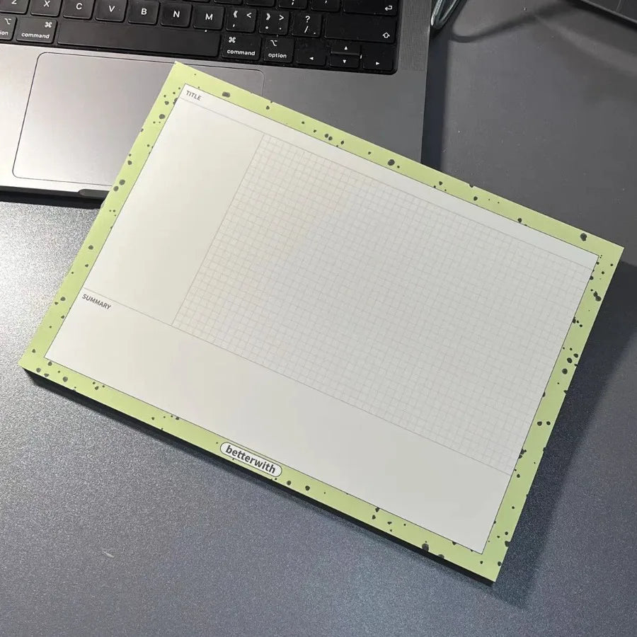 Thickened Non-stick Sticky Notepads To-do Lists Shopping Lists Study Schedules Weekly Plans Notepads Stationery Agenda Books Oasis Select light green