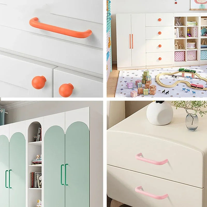 Colorful Kitchen Cabinet Handles 128mm Knobs and Handles for Drawer Cupboard Children's Room Closet Pull Furniture Handle Oasis Select