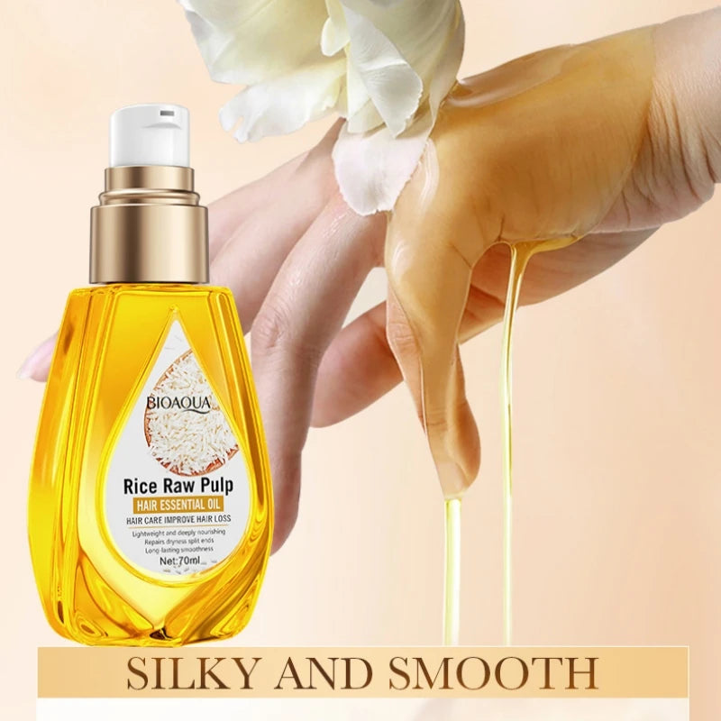 Rice Puree Hair Oil Conditioner – Keratin & Mineral Oils 70ml Hair Conditioning Oil Oasis Select