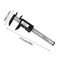 0-100mm Tiny Digital Calipers Digital Vernier Calipers Stainless Steel Micrometer Measuring Tool Depth Ruler Measuring Tool Oasis Select 1PC