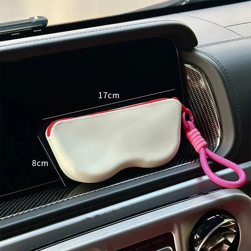 Silicone Zipper Glasses Bag Sunglasses Storage Protective Cover Hanging Bag Coin Purses For Women Girls Waterproof Glasses Box Oasis Select A1