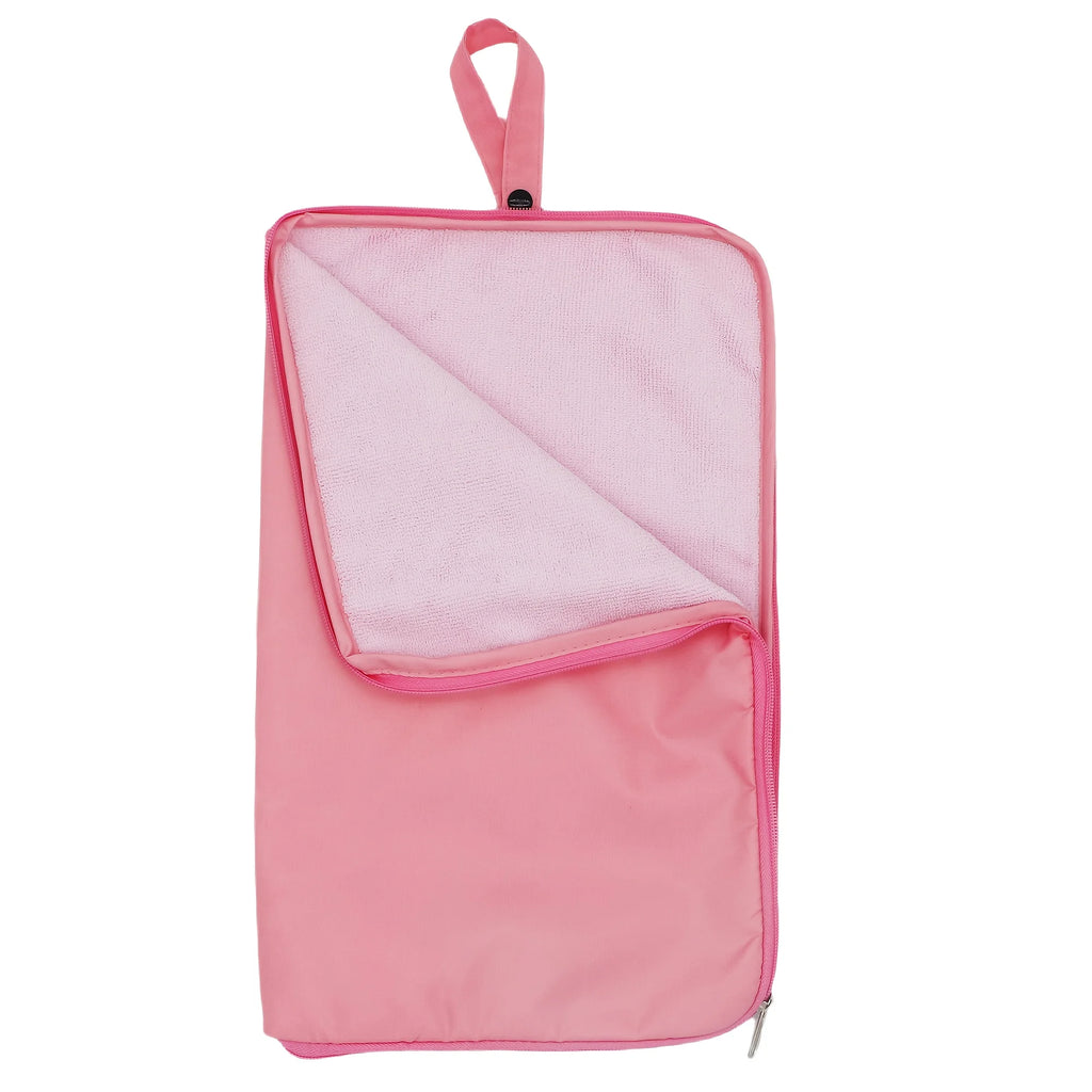 Waterproof Zipper Swimsuit Bag, Portable Beach Pool Storage Pouch Oasis Select Pink