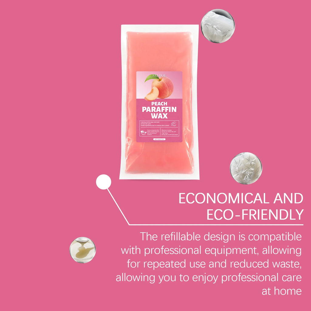 Eelhoe Peach Paraffin Hand & Foot Wax Mask – Moisturizing Spa Paraffin Hand Wax Mask Oasis Select