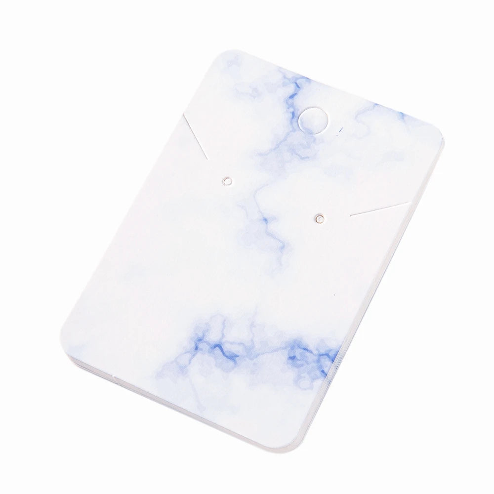 50pcs Marble Earring Display Cards Holder for Necklace Jewelry Packaging Selling Organizer Small Businesses Material Supplies Oasis Select 2 Purple