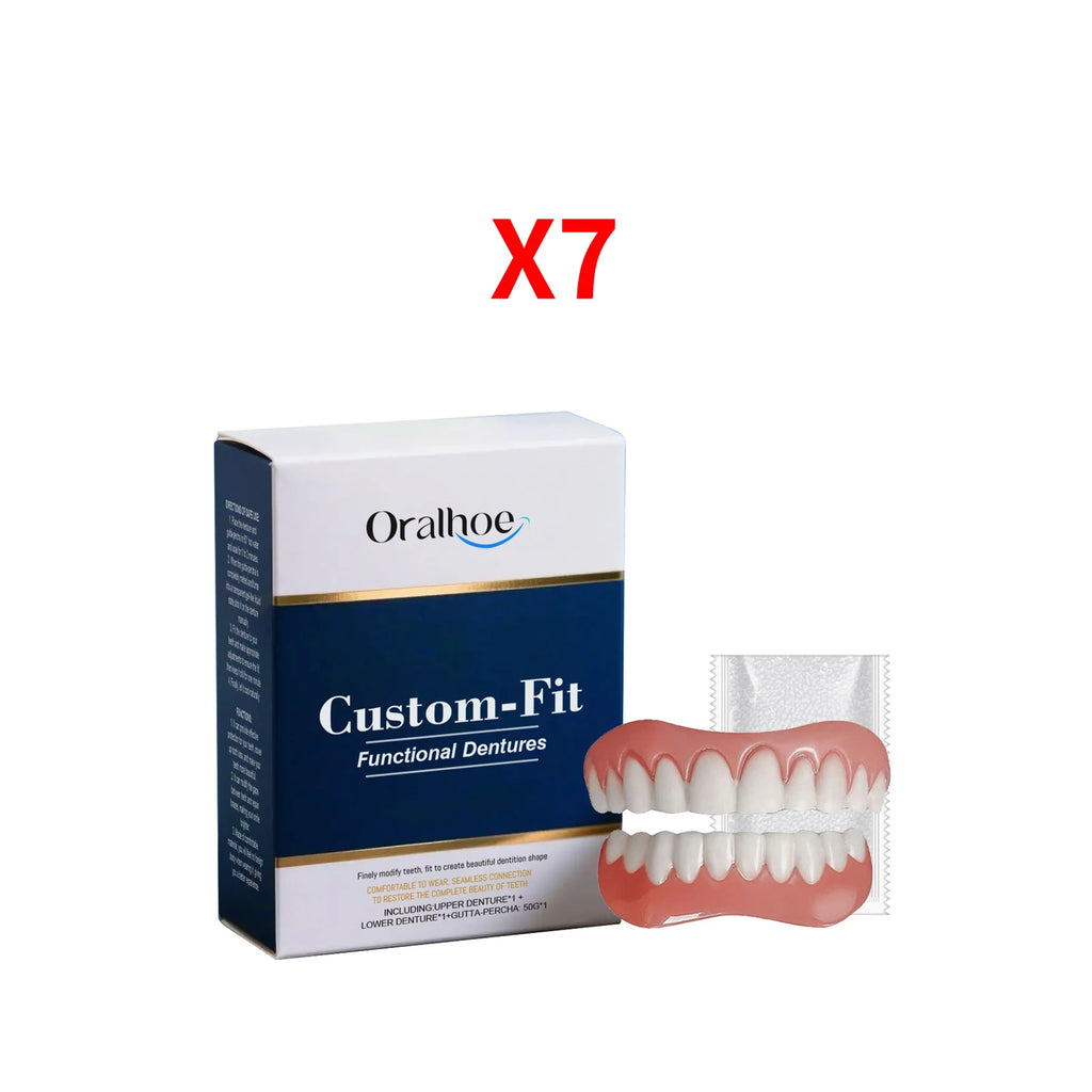 Oralhoe Soft Silicone Denture Reline Kit – Upper & Lower Set Denture Reline Kit Oasis Select 7sets boxed