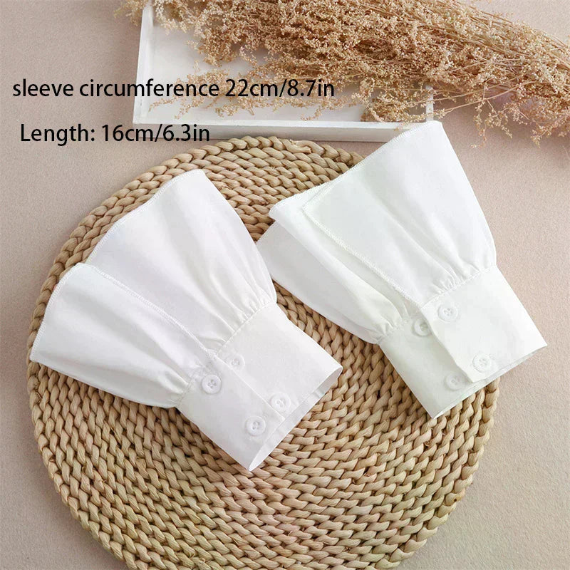 Nail Photo Glove Beautiful Gentle Fake Cuffs Decorative Chiffon Flare Cuffs Fashion Sexy Nail Art Accessories Photography Props Oasis Select