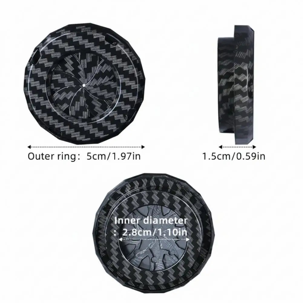 Universal Car Start Stop Button Cover Ring – ABS Black Trim