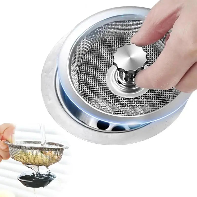 Kitchen Sink Stainless Steel Filter Sewer Mesh Strainers Disposable Sink Filter Mesh Bags Bathroom Floor Drain Hair Waste Filter Oasis Select
