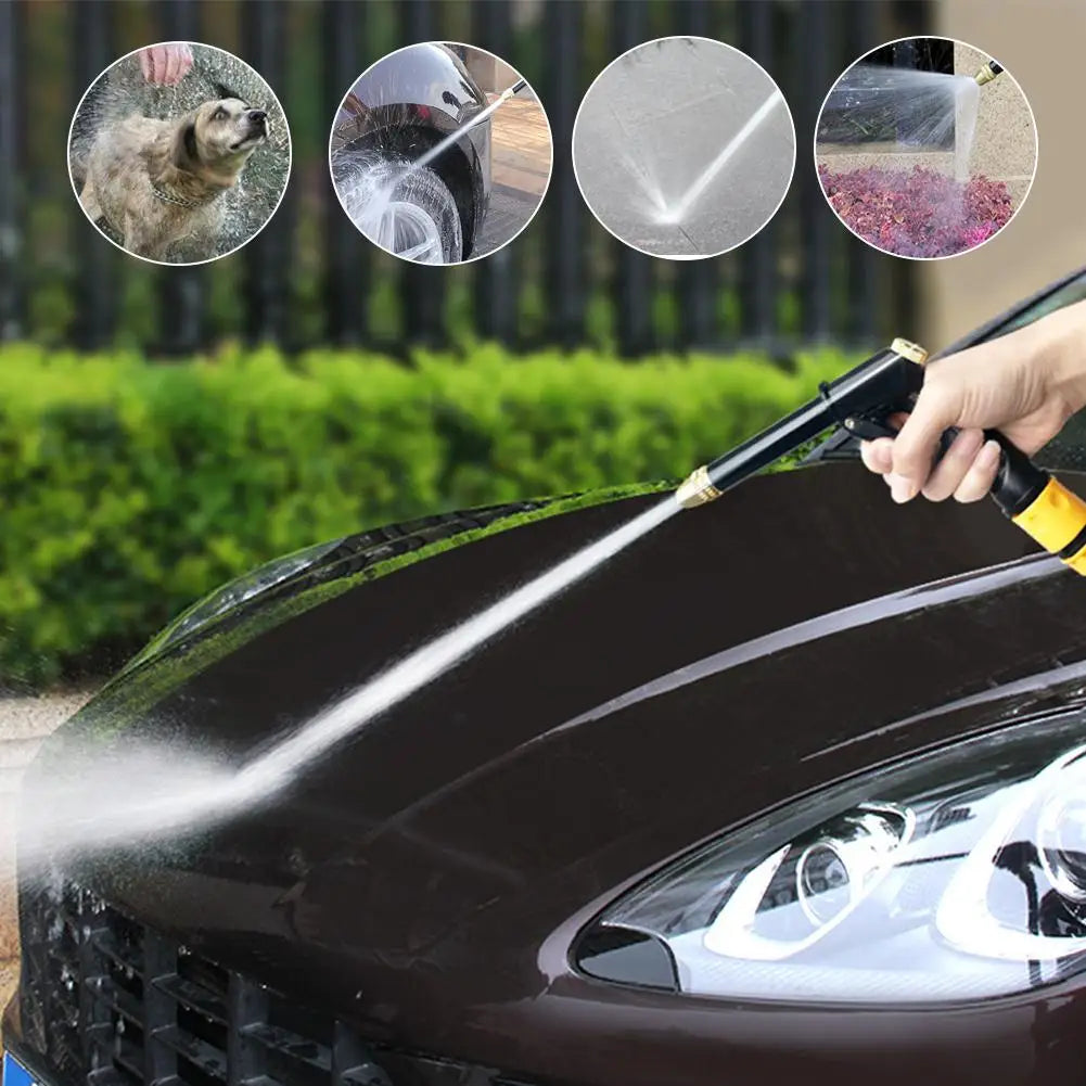 High Pressure Water Gun With Adjustable Nozzle, Foam Pot For Household Car Wash Cleaning, Garden Watering, Floor Window Cleaning Oasis Select