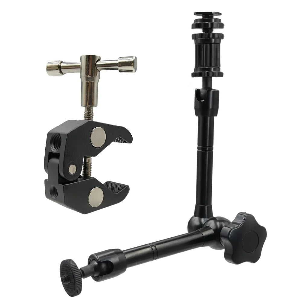 11" Magic Arm Articulating Metal Arm & Super Clamp | VeFly