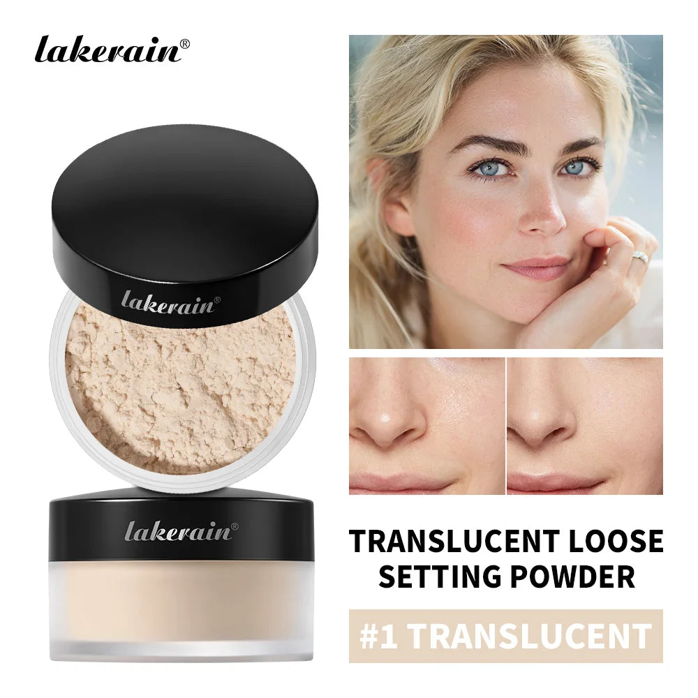Translucent Loose Setting Powder Long-lasting Oil Control Weightless Lightweight Smudge Proof Matte Setting Powder Makeup Oasis Select 1Translucent