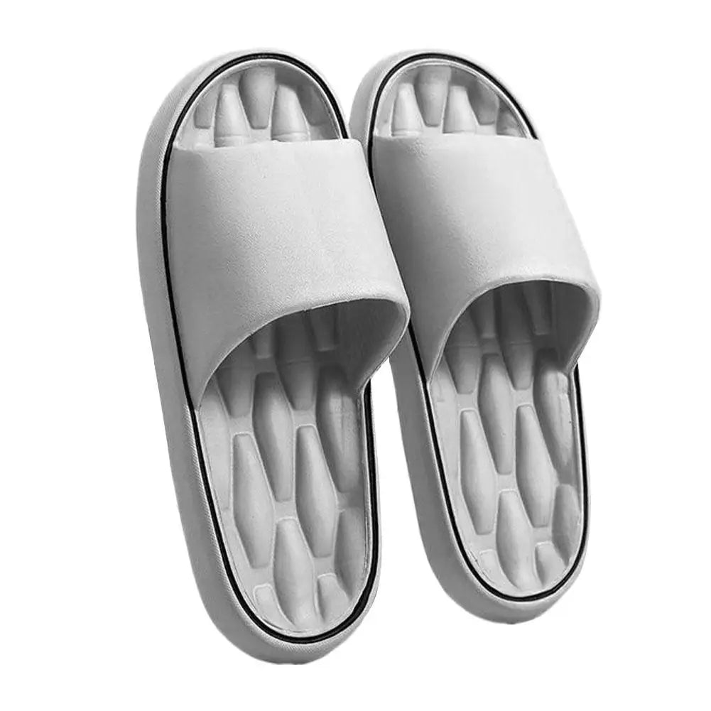 Super Light Soft Slippers Simple Fashion Slides EVA Elastic Shoes Colorful Sneakers In Door Bathroom Flip Flops Oasis Select 36-37 gray