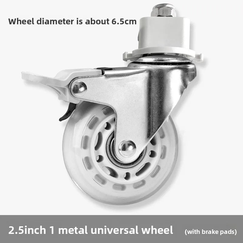 2inch Universal Mute Office Chair Wheel Caster Heavy Duty Swivel Castor Replace Furniture Wheels Roller Rubber Brake DIY Oasis Select H