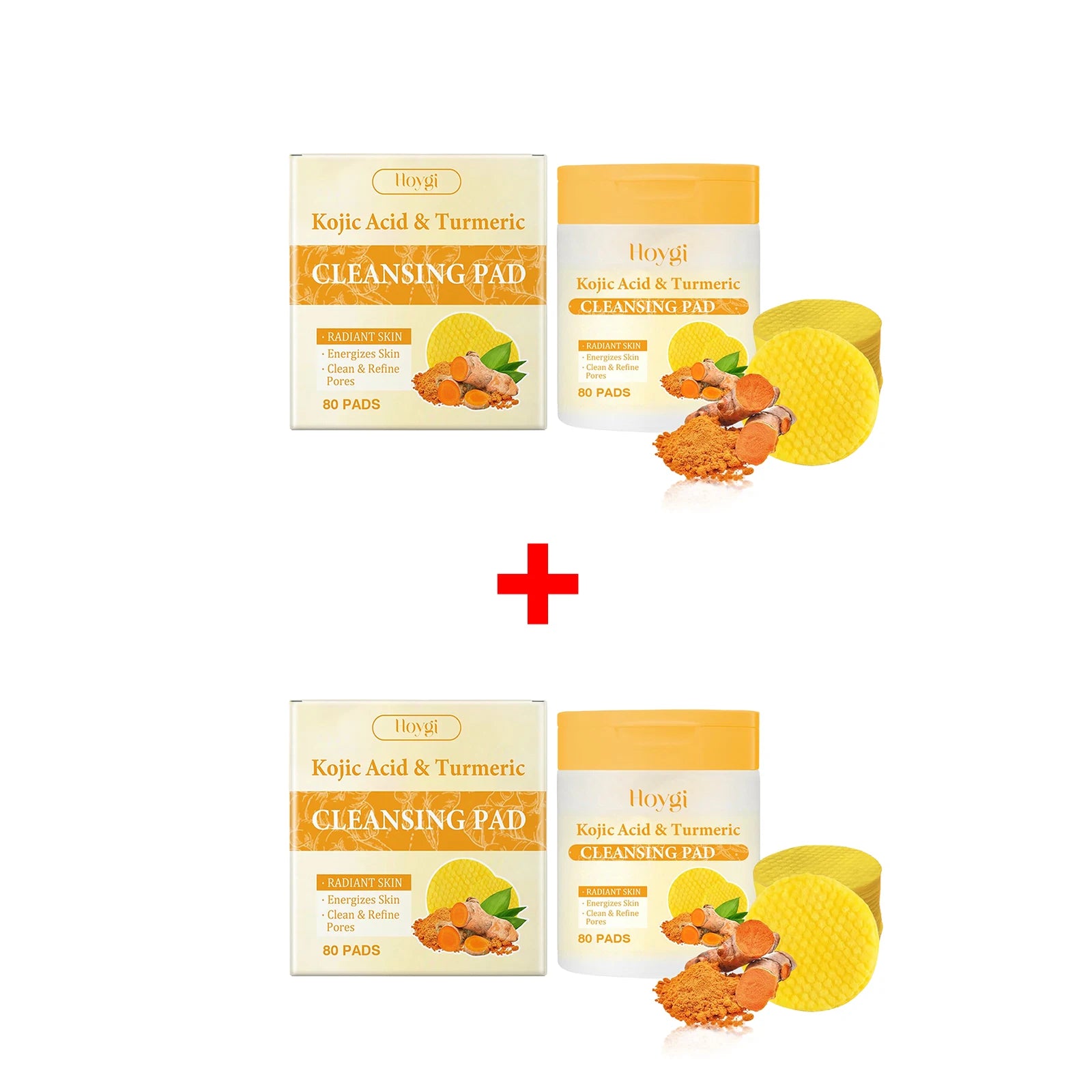Turmeric Kojic Acid Exfoliating Cleansing Pads – 80 Pcs Exfoliating Cleansing Pads Oasis Select 2 X 80pcs boxed