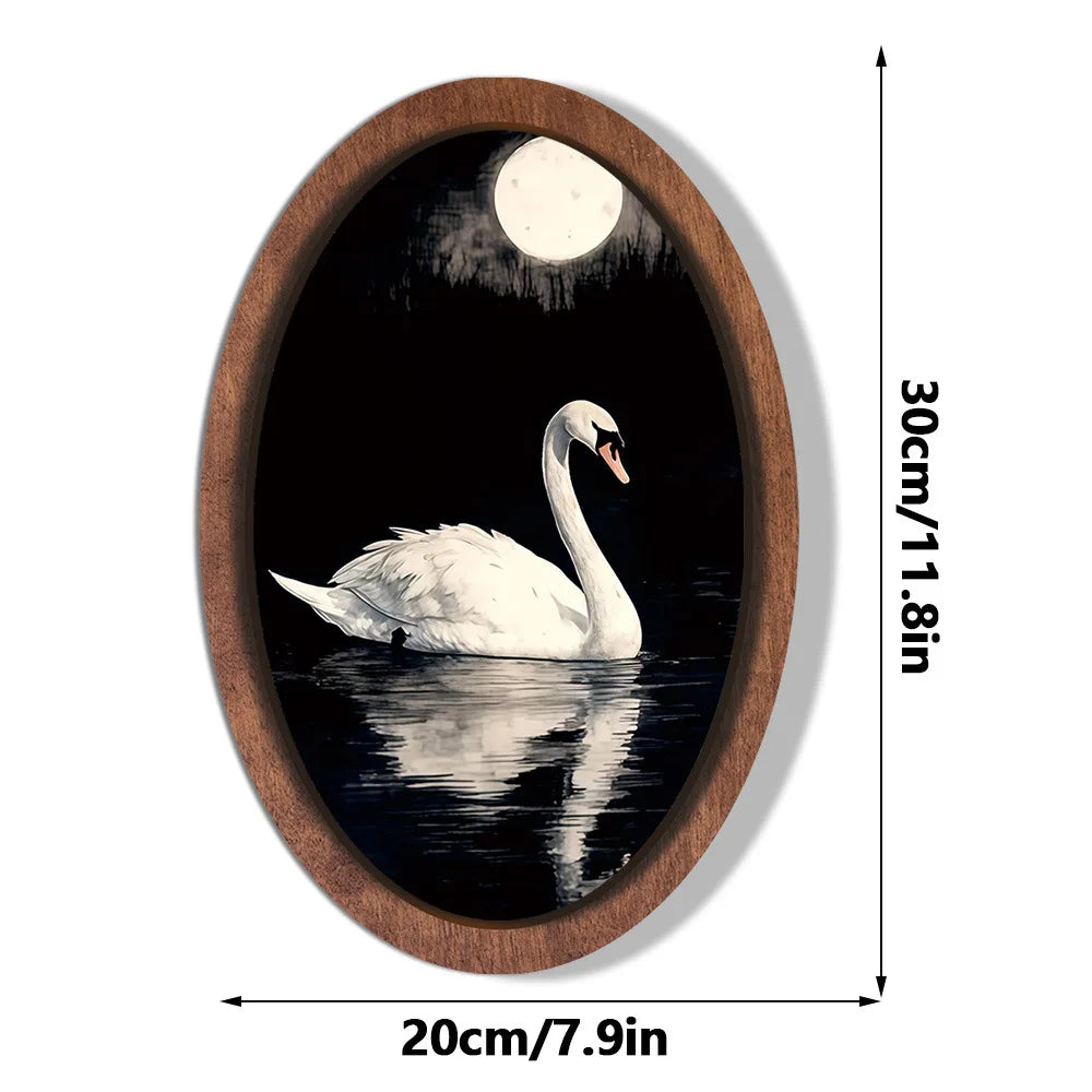 Halloween Ghost Wooden Photo Frame Painting Retro 3D Hanging Plaque Festival Decor Wall Sticker for Home Party Wall Decor Oasis Select MZ1172 Medium