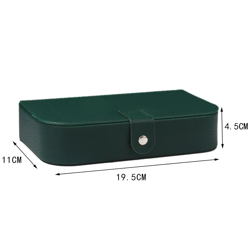 2024 Portable Jewelry Box Jewelry Organizer Display Travel Jewelry Case Boxes Button Leather Storage Chenille Jewelers Joyero Oasis Select