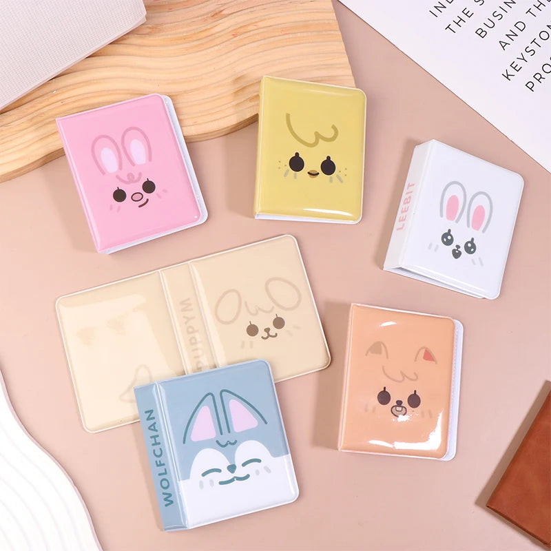Cartoon Animals 3 Inch Album Star Photo Small Card Storage Album Cute Idol Picture Postcard Kpop Card Binder Card Book Oasis Select