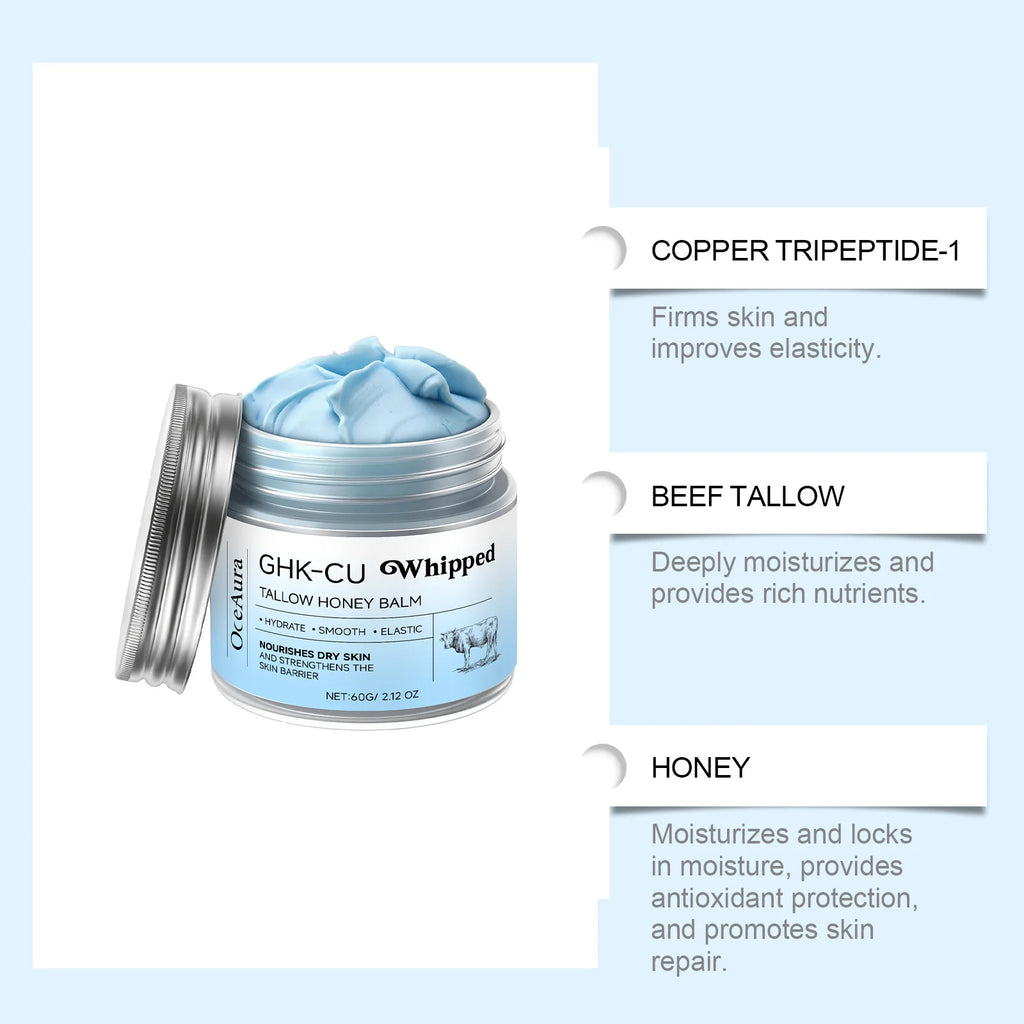 OceAura Beef Tallow & Honey Moisturizing Cream – 60g Body Moisturizing Cream Oasis Select