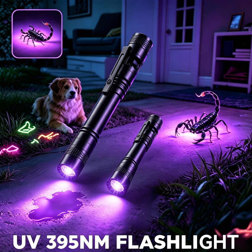 ZHIYU 395nm UV Pen Flashlight – Pet Urine & Scorpion Detector