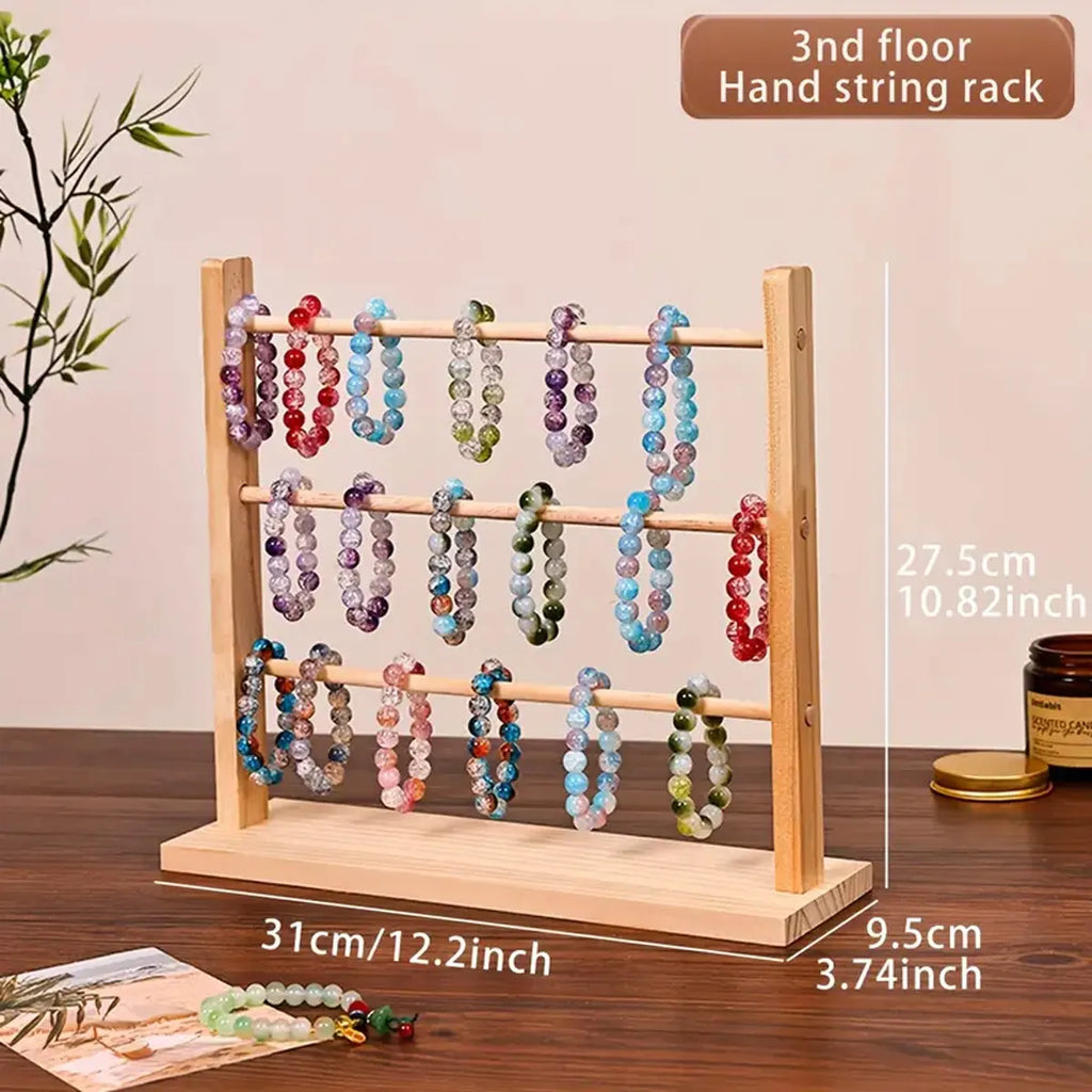 1pc Jewelry Storage Rack, Suitable for Storing Bracelets, Wooden Display Stands for Dressing Tables, Jewelry Towers Oasis Select 3 Layer
