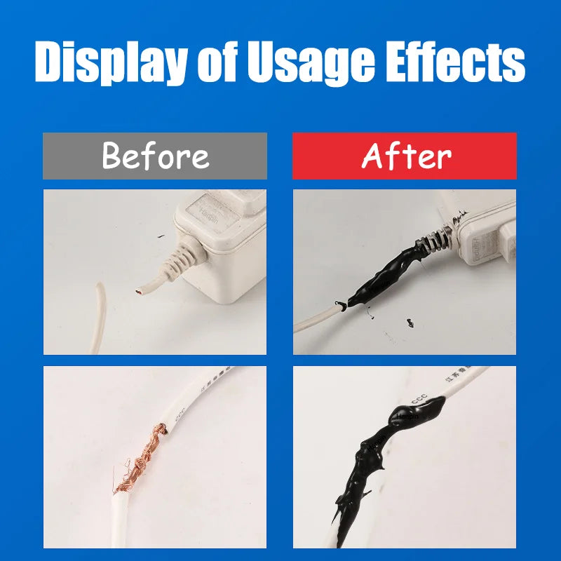 15/60ML Liquid Glue Electrical Insulation Paste Wire Cable Coat Fix Line Glue Home Electric Line Repair Insulation Sealant Oasis Select