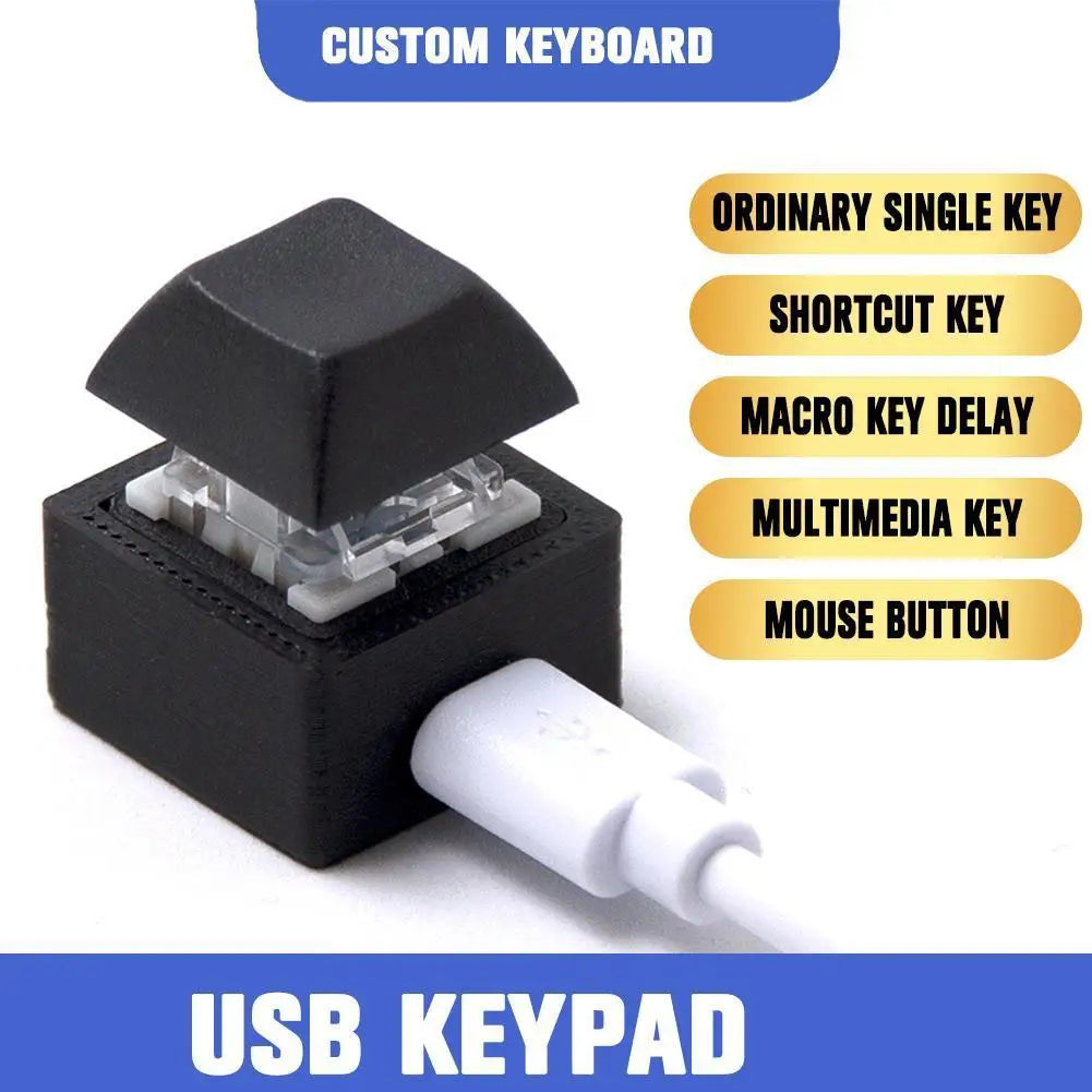 USB Programmable Macro Mechanical Keypad – 1-Key Shortcut