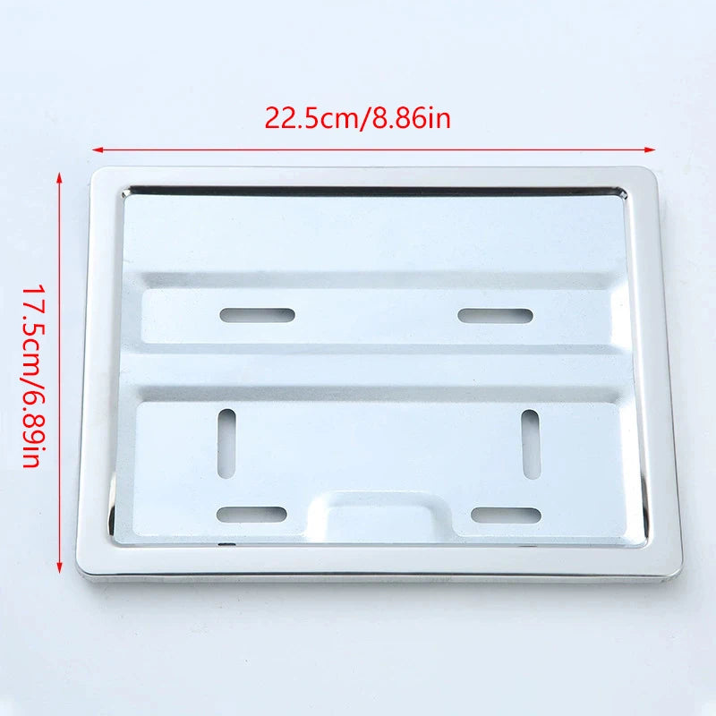 1PC Motorcycle License Plate Frame Standard Thailand Design Stainless Steel Number Plate Holder Resistant to Discoloration Oasis Select Onesize