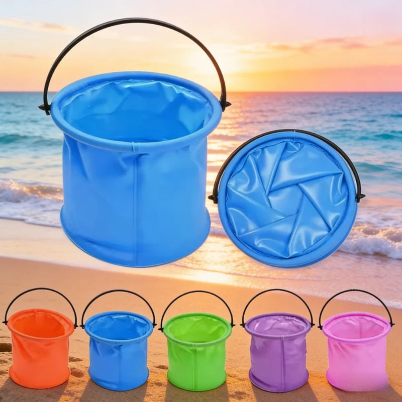 Beach Sand Bucket Toy Collapsible Bucket Gardening Tool Outdoor Pool Play Tool Kids Summer Water Fun Toy Birthday Gift Oasis Select