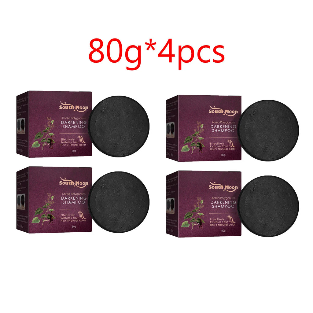 Polygonum Multiflorum Shampoo Soap Remove Dandruff Reduct Hair Loss Restore Natural Black Hair Strengthen Hair Roots Hair Care Oasis Select 4pcs