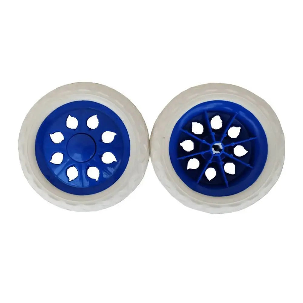 2Pcs EVA Shoppin Cart Wheels 6.3Inch Replacement Travelling Trolley Caster Anti Slip Flexible Tire Wheel Luggage Accessories Oasis Select 1