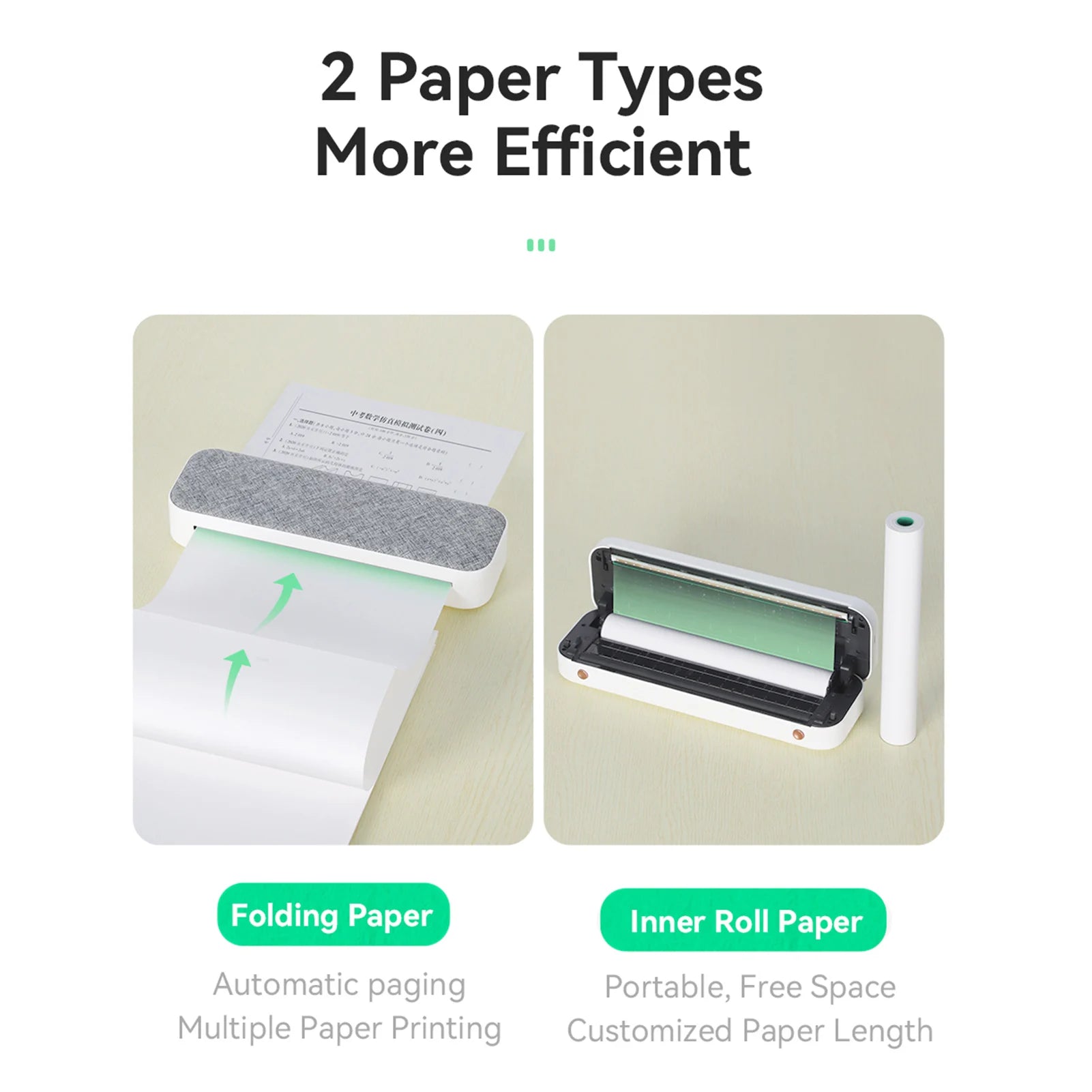 PeriPage A4 Mini Thermal Printer Wireless BT USB Mobile Printer 210mm Width Support 2-4'' Paper PDF Picture for Android iOS Oasis Select