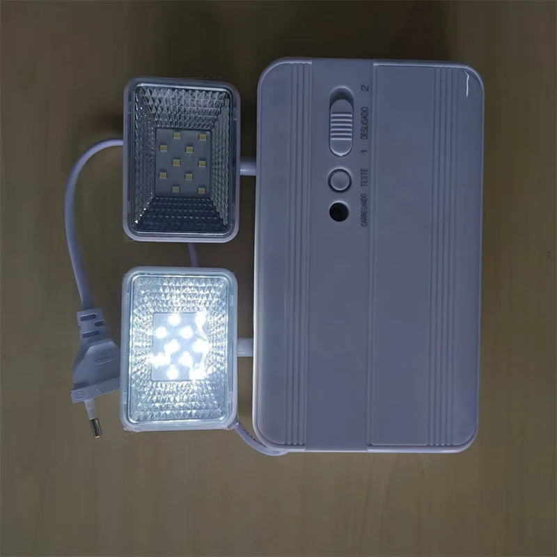 SHINEKNOT Dual-Head LED Emergency Light | 360° Rotatable