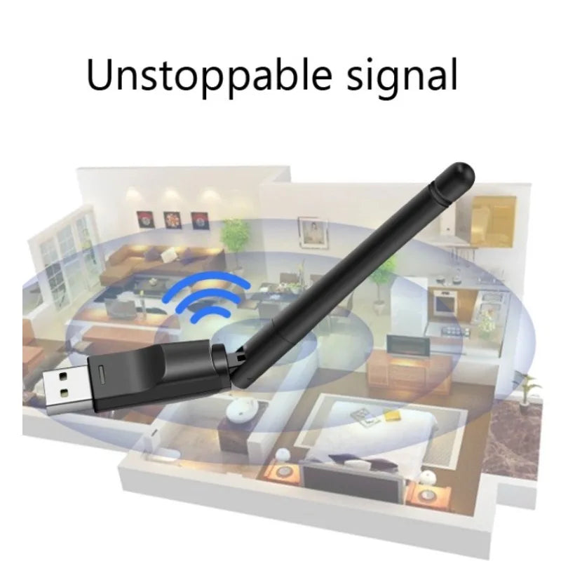 150Mbps Mini USB WiFi Adapter MT7601 Wireless Network Card wifi Receiver Dongle 802.11 b/g/n for Desktop Laptop Windows 2.4G Oasis Select