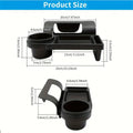 Window Cup Holders for Vehicles Hangable Rack with Organizer Tray Car Drink Holder for Automotive Vehicle Truck Window Door Cell Oasis Select Black