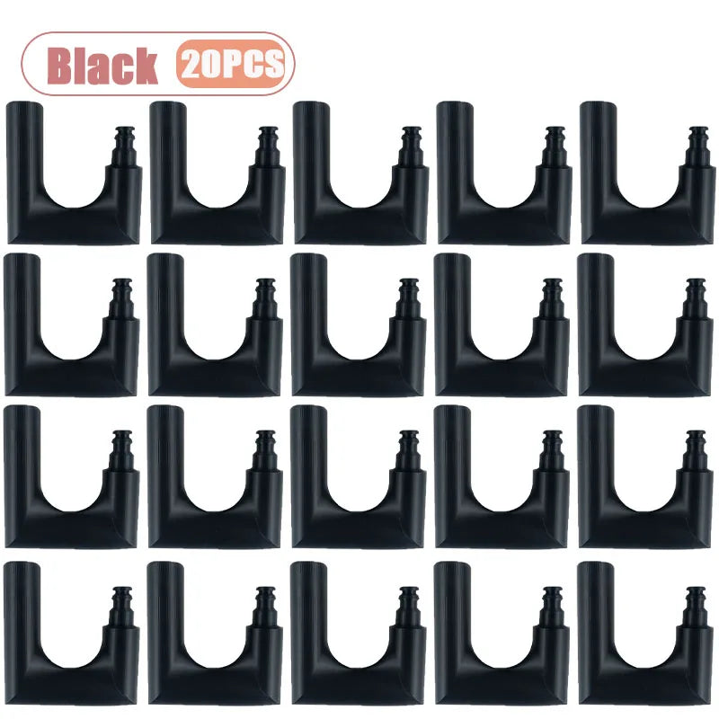 1-20PCS 3D Printed Hose Filling Hook for Garden Pool Watering Tube Hanger Stand for Bucket Fill Yard Gardening Hose Holder Oasis Select Black-20PCS