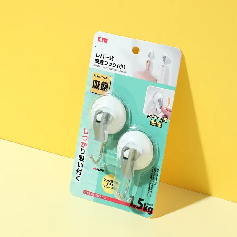 Suction Hook Strong Vacuum Power Home Storage Organizer Rack with Unique Style Oasis Select Small size