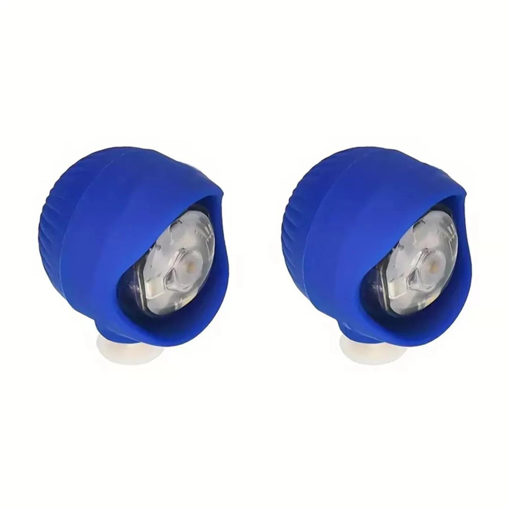 LED Clog Shoe Lights – 2pc USB Rechargeable Waterproof Headlights Shoe Lights Oasis Select Blue